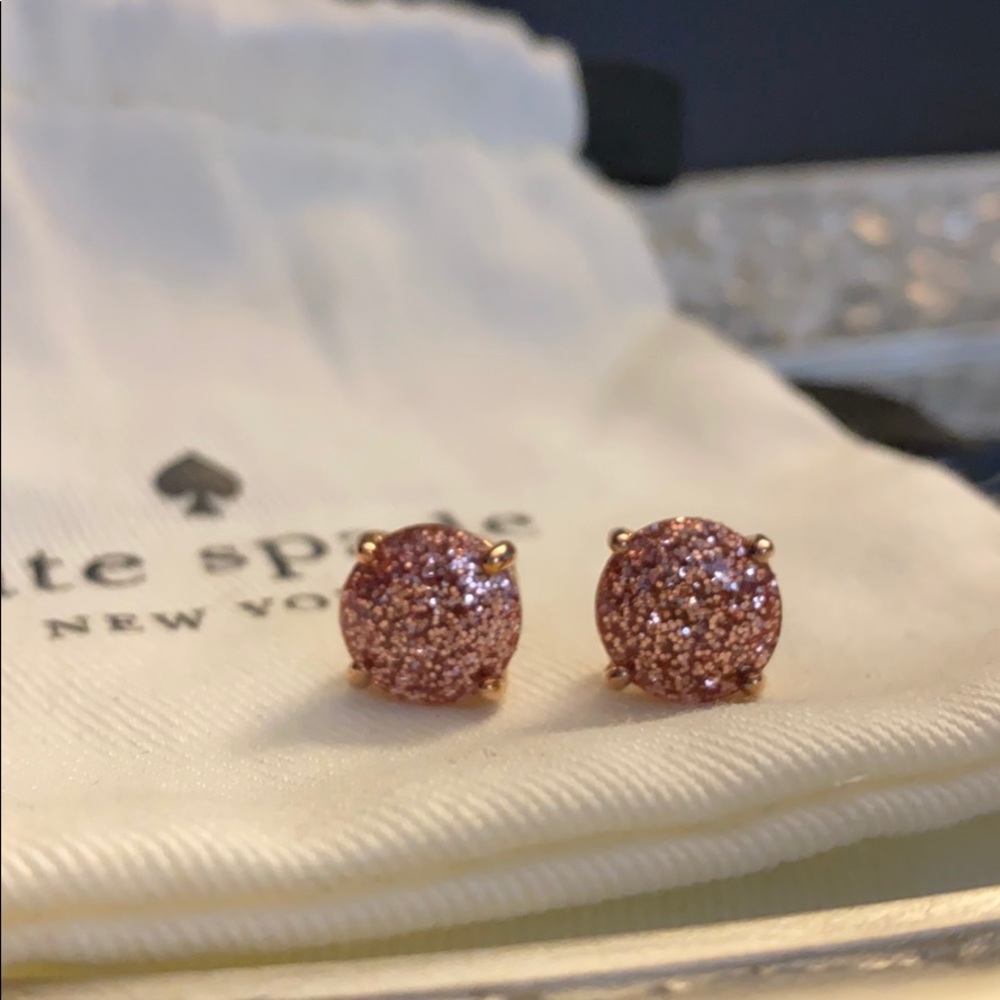 Kate Spade New York Glitter Earrings in Pink